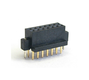 1.27Female Header， Dual Rows， SMT， U type， Metal Cap